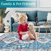 Coucheta Washable Area Rug - Vintage Distressed Rug, Low Pile Non-Slip Carpet for Living Room & Dining Room, Fade & Stain Resistant - 4 of 4