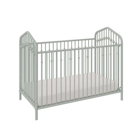 White wrought iron outlet crib