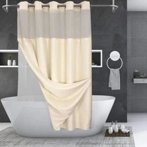 GOSC Collection Hookless and Weighted Shower Curtains By Rifz Textiles - 1 of 3