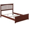 Atlantic Furniture Mission Full Traditional Bed with Matching Footboard and Turbo Charger in Walnut - image 3 of 4