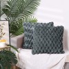 Unique Bargains Sofa Couch Decorative Soft Faux Fur Fuzzy Plush Throw Pillow Covers 2 Pcs - 2 of 4