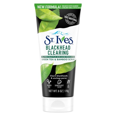 ives st blackhead scrub tea clearing face oz target bamboo