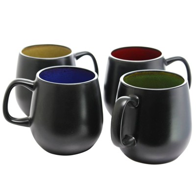 Gibson Home 20oz 4pk Stoneware Soho Cafe Mug Set