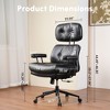 XIZZI High Back Executive Office Chair Recline Function 24.61" Wide Seat, Ergonomic Desk Chair with Comfy Lumbar Support & Neck Support - 3 of 4