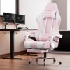 GTPLAYER Fabric Gaming Chair with Footrest and Lumbar Support, Height Adjustable Computer Chair with Headrest - 2 of 4