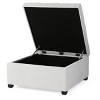 NicBex 35 Inch Square Storage Ottoman Bench with Birch Wood Legs for Bedroom,Living Room,Entryway - 4 of 4