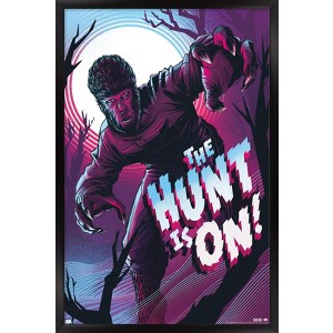 Trends International The Wolfman - The Hunt Is On by César Moreno Framed Wall Poster Prints - 1 of 4