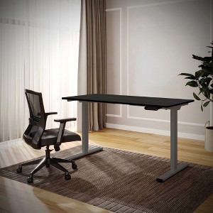 NicBex 55.12 Inch Electric Standing Desk,Dual Motor Adjustable Height Home Office Desk with Two-Piece Tabletop for Bedroom,Living Study Room - 1 of 4