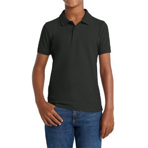 Mafoose Youth Comfortable Core Classic Pique Polo Shirt for Everyday Wear - 1 of 4
