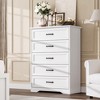 5 Drawers Dresser for Bedroom,Chest of Drawers with Wide Metal Handle,Farmhouse Modern Wooden Tall Dresser - 3 of 4