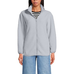 Lands' End Women's Cozy High Pile Full Zip Fleece Jacket - 1 of 4