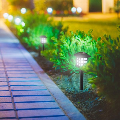 Black LED Dusk to Dawn Pathway Lights Multipack