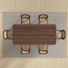 Lirago 68" Rectangular Oak Dining Table with Solid Wood Double Pedestal Modern Kitchen Table for Living Room Dining Room Seats 6 Brown - 4 of 4