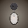 Uttermost Maxin 1-Light Wall Sconce – 15"H x 6"W Dark Hammered Bronze with Artisan Glass Ovals - 2 of 4