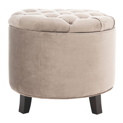 Amelia Tufted Storage Ottoman Safavieh Target