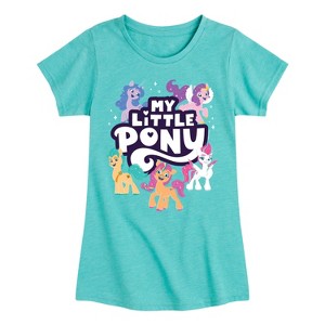 Girls' - My Little Pony - New Gen Ponies Logo Fitted Short Sleeve Graphic T-Shirt - 1 of 4