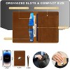 Generic Passport Holder for Men and Women Travel, Real Leather Passport Wallet - 4 of 4