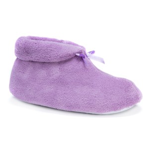 Softones by MUK LUKS Women's Terry Cuff Slipper Booties - 1 of 4