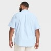 Men's Short Sleeve Poplin Shirt - Goodfellow & Co™ Aqua Blue - 2 of 3