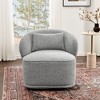 KINWELL Modern Boucle Upholstered 360° Swivel Accent Chair - 3 of 4