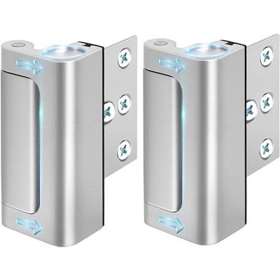 DOMETOUR Kids Safety Door Reinforcement Lock, 800 lbs Metal Flip Childproof Latch for Inward Swinging Doors, Home Security Front Bedroom