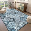 Area Rug, Rugs for Living Room, Washable Rug, Vintage Rugs for Entryway, Traditional Floor Cover, Thin Carpet, Kitchen Distressed Non Slip Mat - 3 of 4