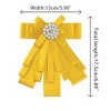 Elerevyo Women's Ribbon Brooch Bowknot Neck Bow Ties - 2 of 4