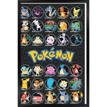 Trends International Pokémon - All Time Favorites Framed Wall Poster Prints
