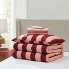Nestl Comforter Set, 7pc Bed in a Bag, Modern Comforter Sets with Sheets, Striped Design Bed Set - 4 of 4