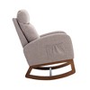 Sapphtopaz Accent Chair Teddy Glider Rocking Chairs Upholstered Nursery Comfy Chair with High Backrest Modern Accent Chairs for Living Room - 3 of 4