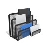 TRU RED 4 Compartment Wire Mesh Letter Holder Matte Blk TR57562-CC - 2 of 4