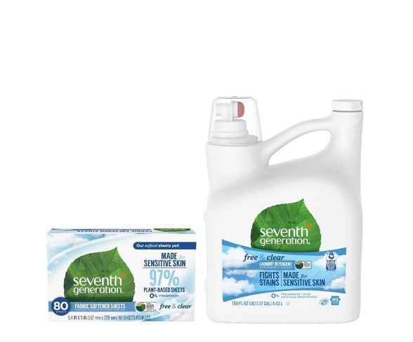 Seventh Generation Free+Clear Laundry Starter Set