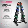 HolaHatha Neoprene Dumbbell Weight Set w/ Storage Rack - image 2 of 4