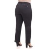 Rekucci Curvy Woman Ease into Comfort  Straight Pant with Tummy Control - 3 of 4