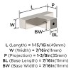 Amerock Intersect 1-15/16 inch (49mm) Length Cabinet or Furniture Knob - 4 of 4