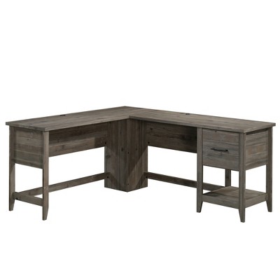 Summit Station L-Shaped Desk Pebble Pine - Sauder