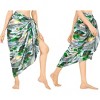 HAPPY BAY Women's Summer Beach Bikini Wraps Sarong Swimwear Cover up Wrap Skirt Bathing suit Swimsuit Pareo for Women One Size Gray, Tree - 2 of 4