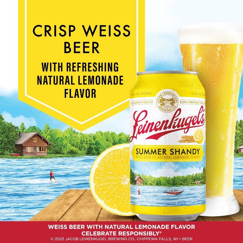 Leinenkugel&#39;s Summer Shandy  Seasonal Beer - 6pk/12 fl oz Bottles, 3 of 9