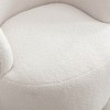 Angel Sar Teddy Fabric 360°Swivel Armrest Accent Chair with Upholstered, Barrel Small Accent Chair Filled with Memory Foam - 3 of 4