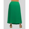 24seven Comfort Apparel Plus Size Elastic Waist A Line Maxi Skirt - 3 of 4