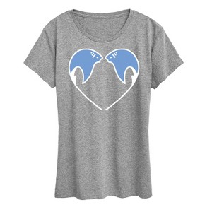 Women's - Instant Message - Sting Ray Heart Short Sleeve Graphic T-Shirt - 1 of 4