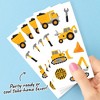 Big Dot of Happiness Dig It - Construction Party Zone Temporary Tattoos for Kids, Boy Birthday Favors, Truck Birthday Party Decorations, Yellow Party - 3 of 4
