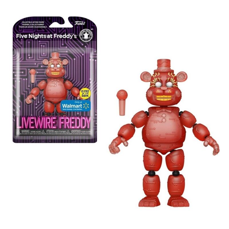 Funko Five Nights At Freddy's 5 Inch Action Figure | Livewire Freddy (Glow), 2 of 5