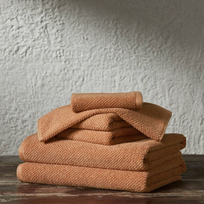 6pc Cotton Popcorn Textured Towel Set - Isla Jade, 4 of 8