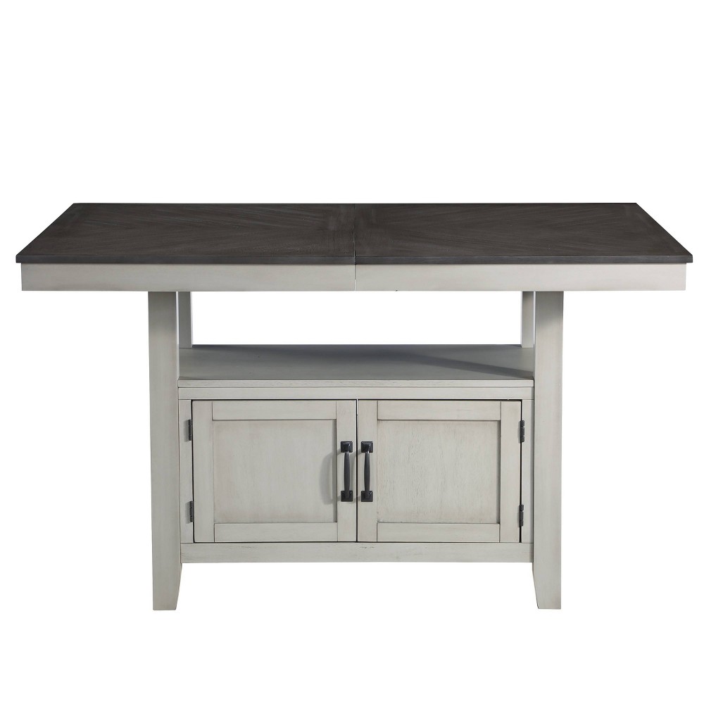 Photos - Garden & Outdoor Decoration Steve Silver Co. Hyland Removable Leaf Dining Table Gray