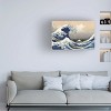 Katsushika Hokusai 'The Great Kanagawa Wave' Matted Framed Art - 2 of 4