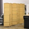 NicBex 6' Tall 6-panel Room Divider for Home, Folding Privacy Screen for Room Separation, Freestanding Wall Partition for Home & Office, Natural Wood - 2 of 4