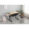 VYNXARIA Adjustable Drawing Drafting Table Desk with 2 Drawers & Stool - Stylish Wood Design for Home Office & School - 4 of 4