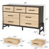 7 Dresser for Bedroom, 52" Wide Dresser, Wide Drawer with Storage Freestanding - 2 of 4