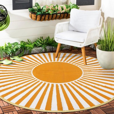 Lahome Sunshine Outdoor Durable PP Area Rug-Weather-Resistant Carpet for Patio, Deck, or Garden